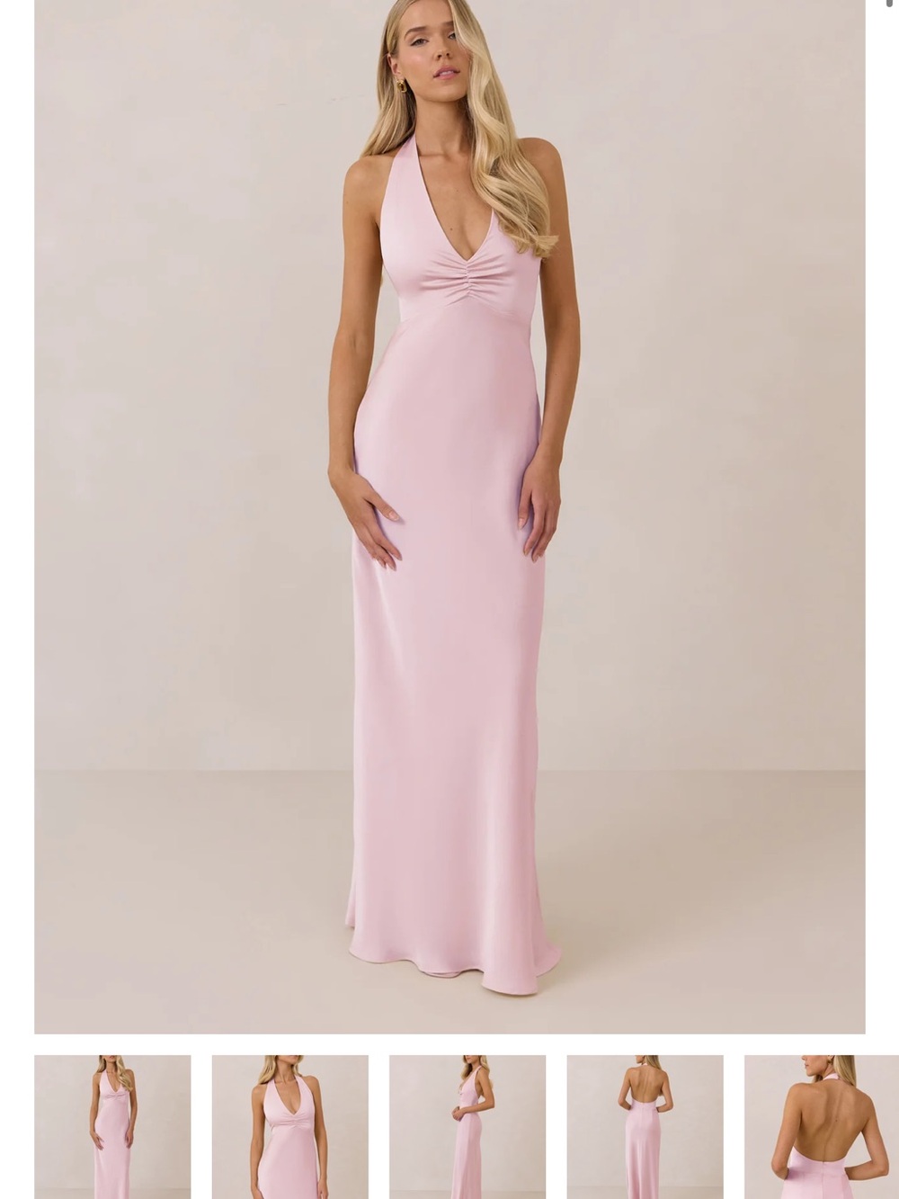 Park & Fifth Pink Halter Maxi Dress